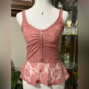 Y2k charlotte russe pink lace